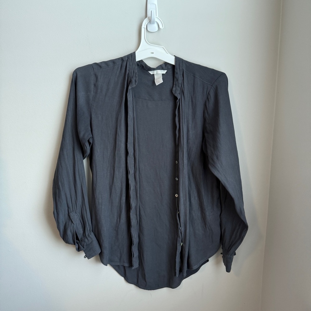 H&M Charcoal Button-Down Shirt